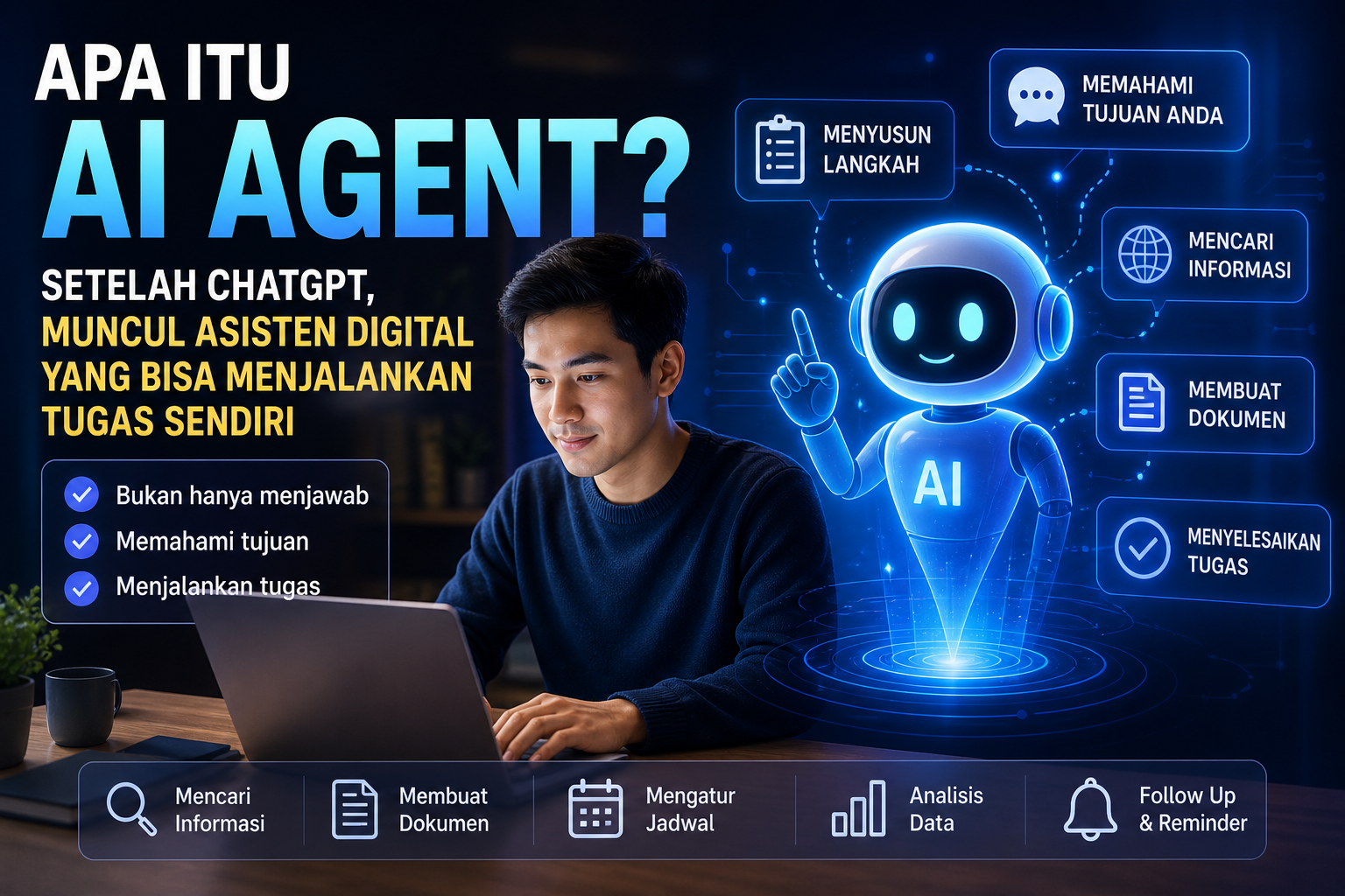 Apa Itu AI Agent? Setelah ChatGPT, Muncul Asisten Digital yang Bisa Menjalankan Tugas Sendiri